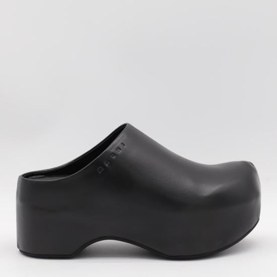 25FW 마르니 뮬/슬리퍼 SBMS009704P362800N99 Black