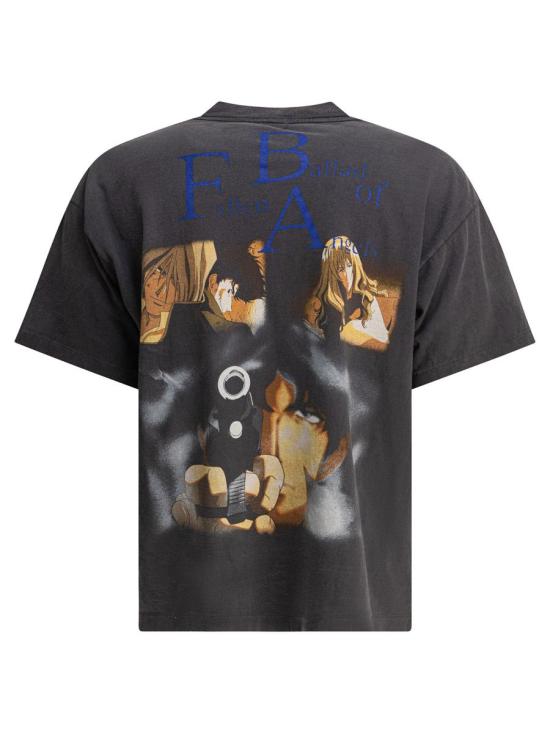 25SS 세인트 미카엘 반팔 티셔츠 SM HR8 0000 C04BLACK Black - SAINT MXXXXXX