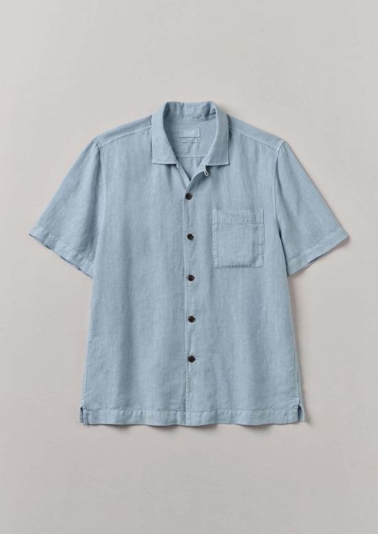  TOAST 반팔 셔츠 토스트 리넨 반팔 셔츠 도브 블루 - OTHER BRANDS