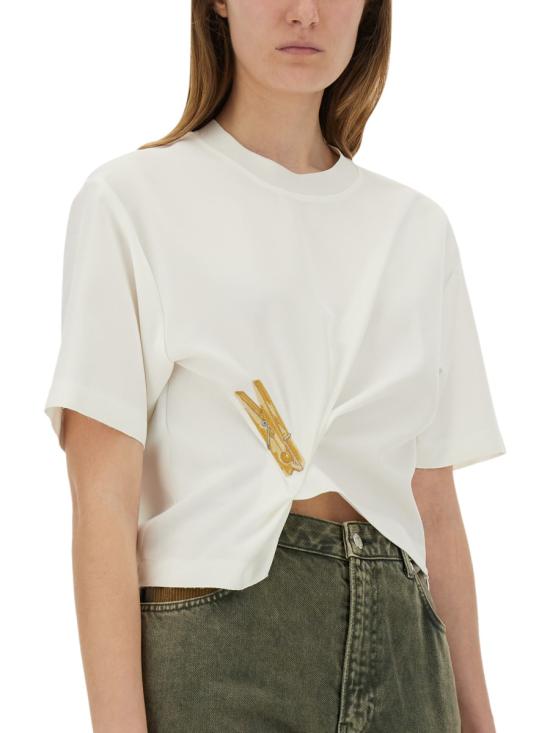 25SS 모스키노 블라우스/셔츠 02213722 1002 WHITE - MOSCHINO