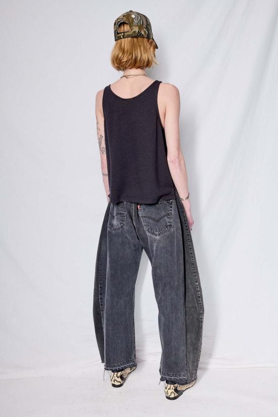  영메이븐 민소매 티셔츠 융마벤 크롭드 탱크 - JUNGMAVEN