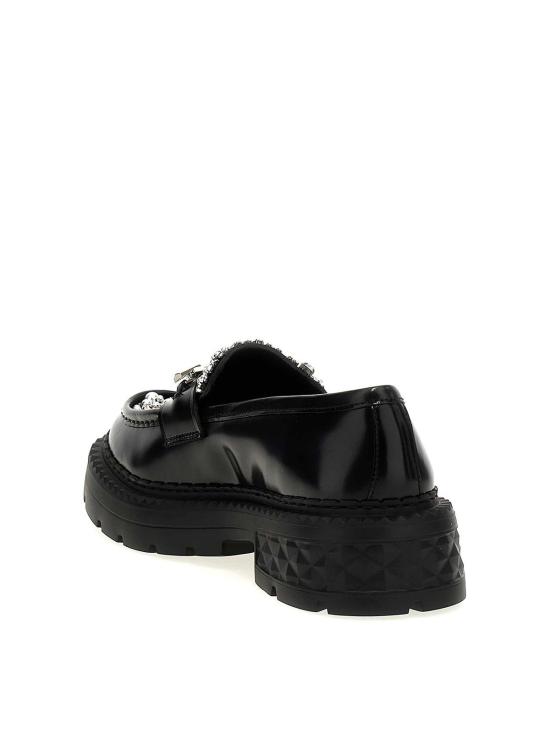 25SS 지미추 로퍼 MARLOWDIAMONDFJWVBLACKCRYSTAL Black - JIMMY CHOO