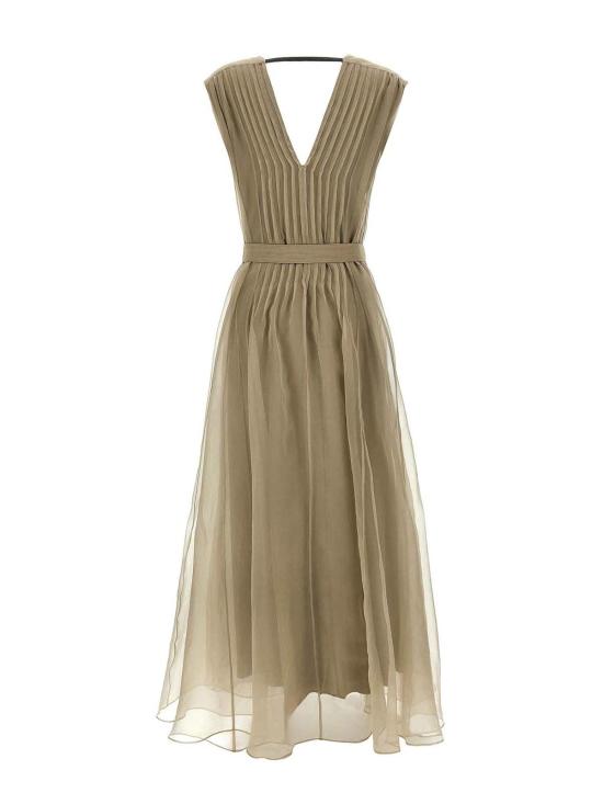  브루넬로 쿠치넬리 롱 원피스 MF940A5336C2874 Beige - BRUNELLO CUCINELLI