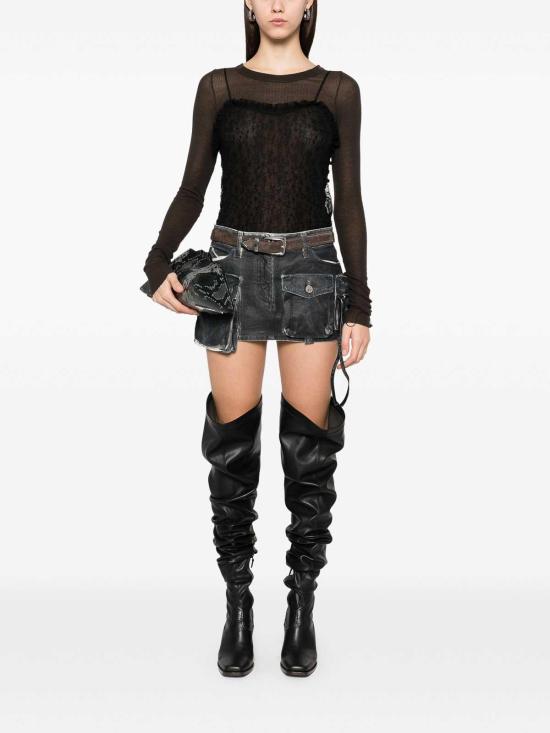  디 아티코 숏 원피스 250WCR00136184 Dark Blue - THE ATTICO