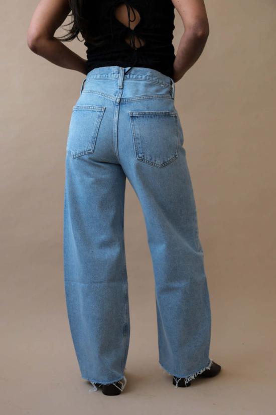  에이골디 데님 팬츠 아골드 로우 커브 프레이 진 포스 - AGOLDE