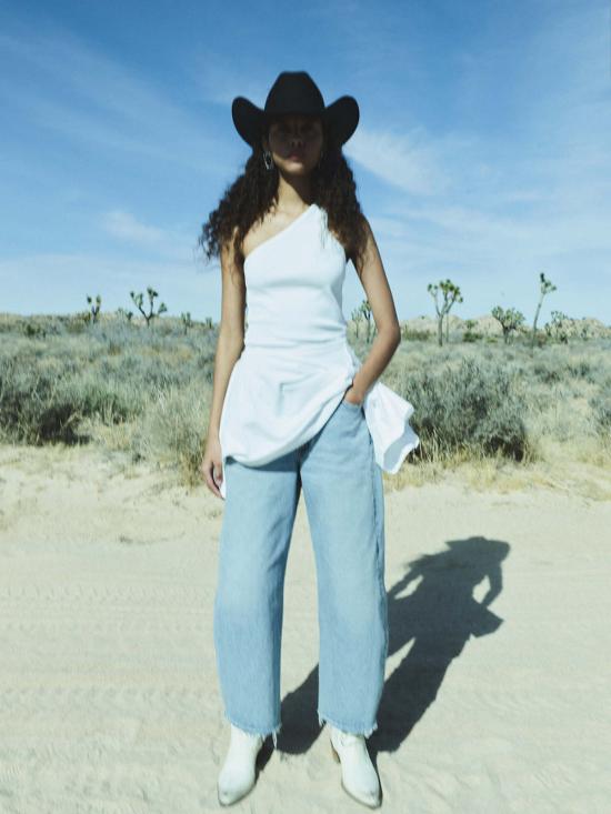  에이골디 데님 팬츠 아골드 로우 커브 프레이 진 포스 - AGOLDE