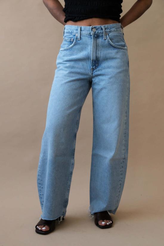  에이골디 데님 팬츠 아골드 로우 커브 프레이 진 포스 - AGOLDE