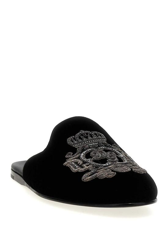  돌체앤가바나 뮬/슬리퍼 A80310AO2498B979 BLACK - DOLCE & GABBANA