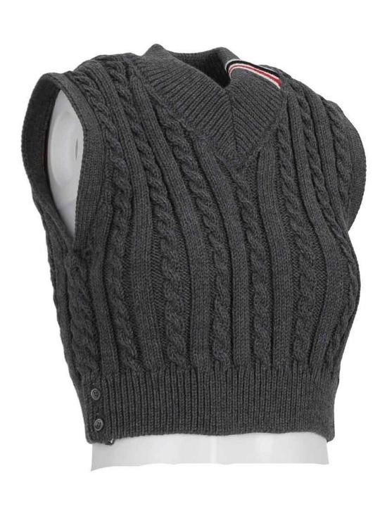  톰브라운 베스트 FKV202AY1024035 Grey - THOM BROWNE