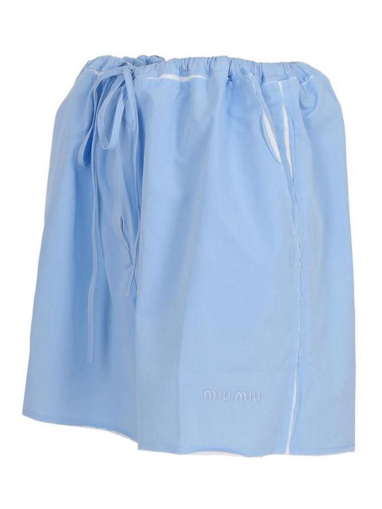  미우미우 숏팬츠 SP9453SOOO10RGF0012 Light Blue - MIU MIU