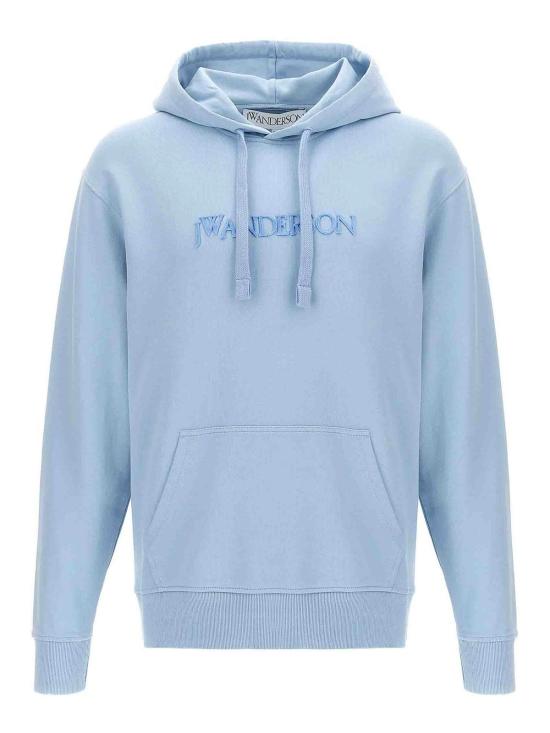  JW앤더슨 로고 패치 포켓 후드 티셔츠  JW0214PG1632806 Blue