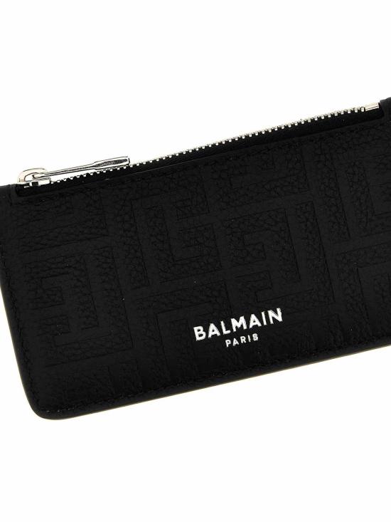  발망 지갑 DM1MD060LPSE0PA Black - BALMAIN