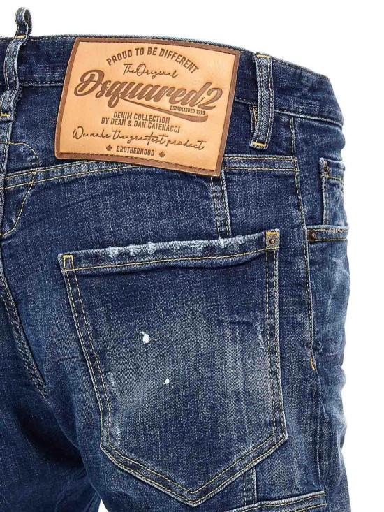  디스퀘어드2 타이디 바이커 스키니 진 S74LB1653S30664470 Blue - DSQUARED2
