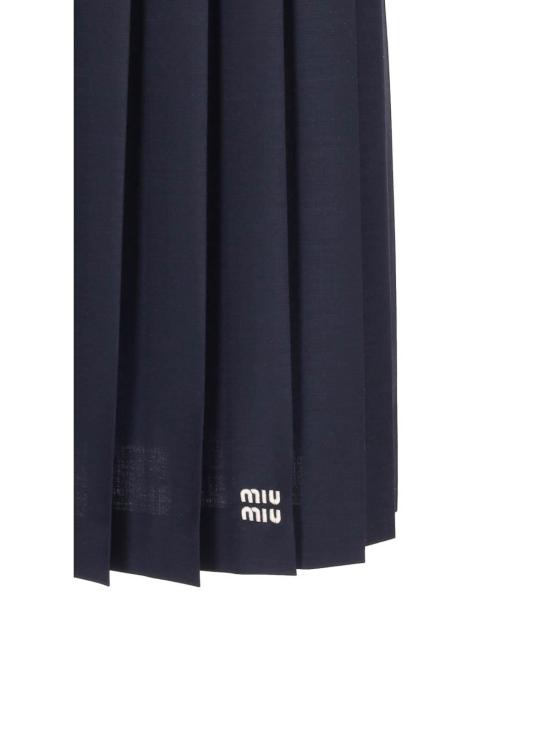  미우미우 스커트 MG2052S23212I1F0124 Dark Blue - MIU MIU