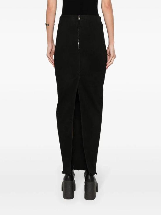 24FW 릭 오웬스 롱 스커트 RO01D2344SBB09 Black - RICK OWENS