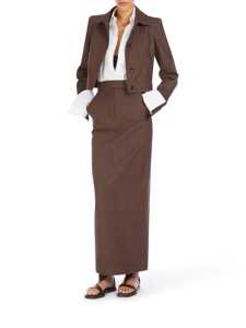 25SS 막스마라 롱 스커트 2511101013600002 BROWN Brown - MAX MARA