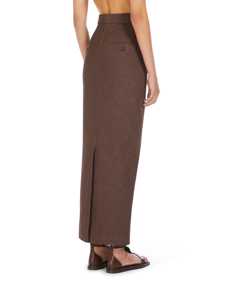 25SS 막스마라 롱 스커트 2511101013600002 BROWN Brown - MAX MARA