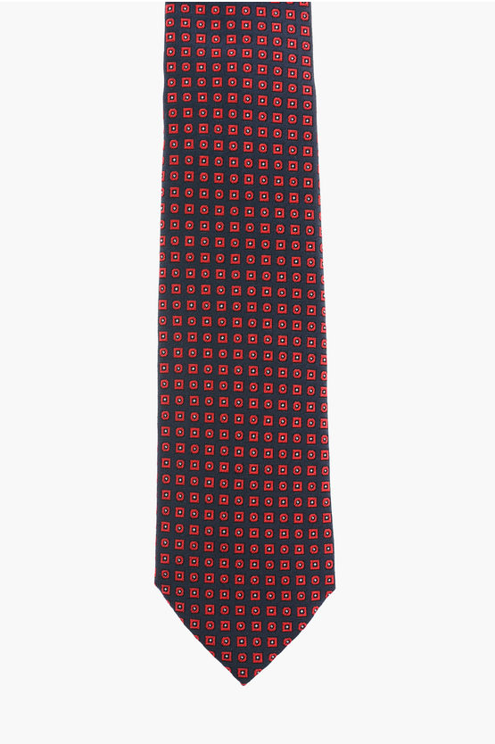  에르메네질도제냐 넥타이 1L7 Z7D03 B Blu Rosso - ERMENEGILDO ZEGNA