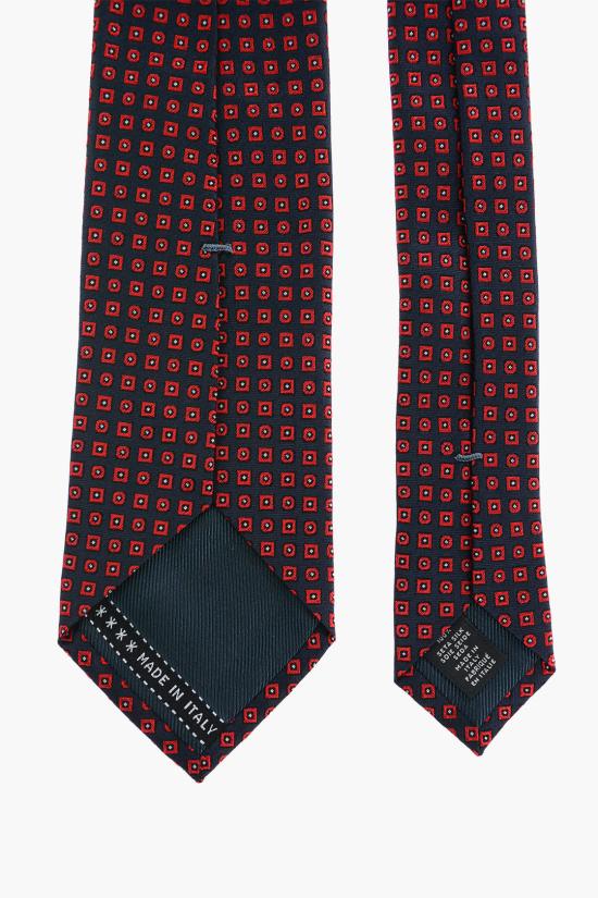  에르메네질도제냐 넥타이 1L7 Z7D03 B Blu Rosso - ERMENEGILDO ZEGNA