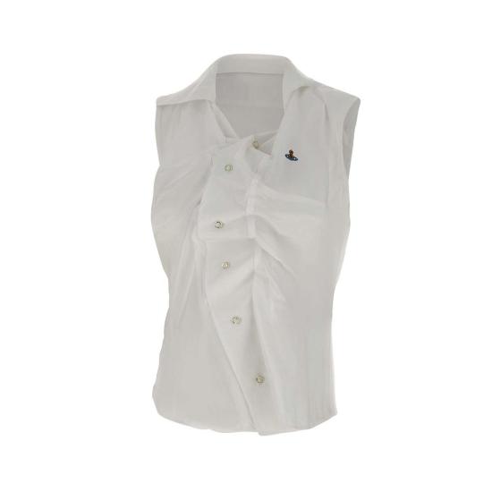 25SS 비비안웨스트우드 블라우스 15010067 W012UA401 White - VIVIENNE WESTWOOD