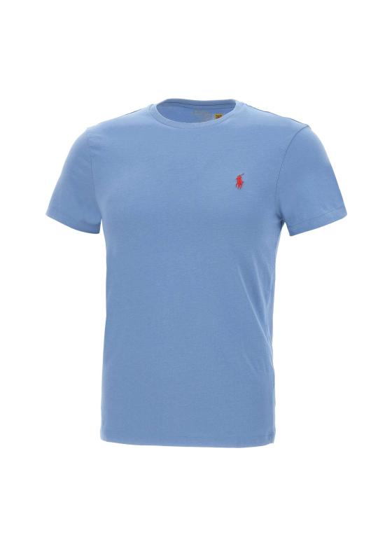25SS 폴로 랄프로렌 포니로고 자수 반팔 티셔츠 710671438 408 Blue