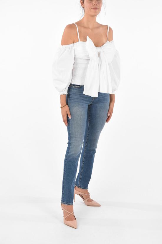  레드발렌티노 블라우스 TR0AAB25 0ES 001 White - RED VALENTINO