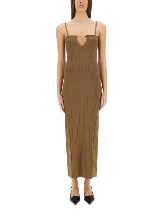 25SS 자크뮈스 미디 원피스 241KN358 2355150 BROWN