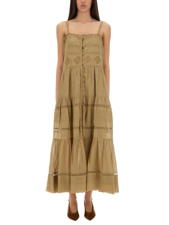 25SS 이자벨마랑에뚜왈 미디 원피스 RO0708FA C1J15E67LK GREEN