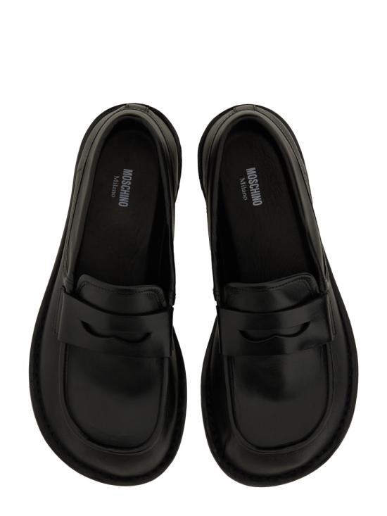 25SS 모스키노 로퍼 MB10181C0M GA0000 BLACK - MOSCHINO
