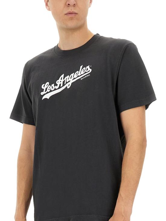 25SS 스포티앤리치 반팔 티셔츠 TO043627667BA02 111 BLACK - SPORTY & RICH