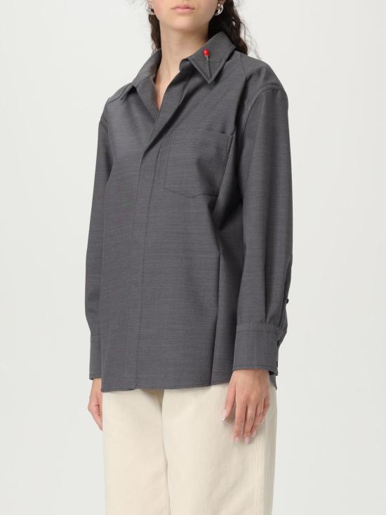 25SS 보테가베네타 블라우스 819885VKIU0 8813 Grey - BOTTEGA VENETA