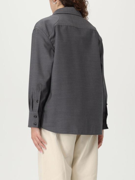 25SS 보테가베네타 블라우스 819885VKIU0 8813 Grey - BOTTEGA VENETA