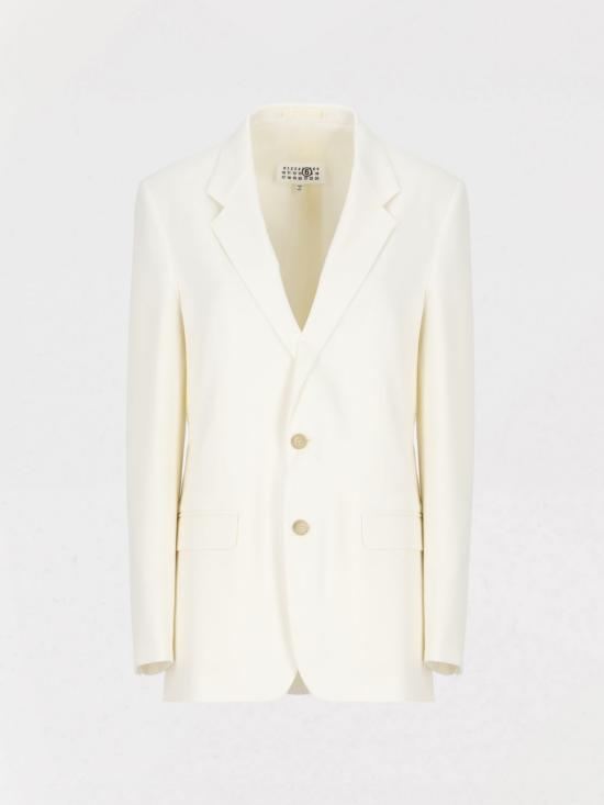 25FW MM6 메종마르지엘라 자켓 S62BN0108S47848 101 Ivory - MM6 MAISON MARGIELA