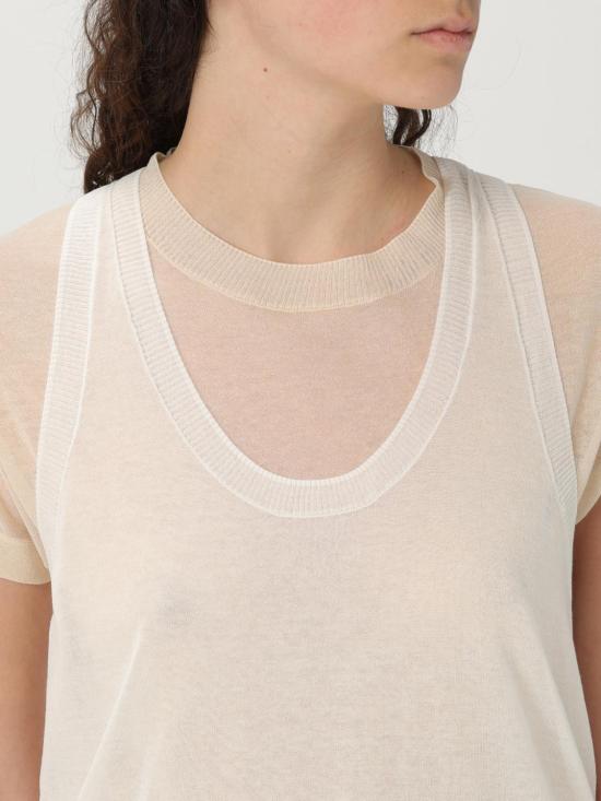 25FW 핑코 민소매 티셔츠 105152A2LS ZC1 White - PINKO