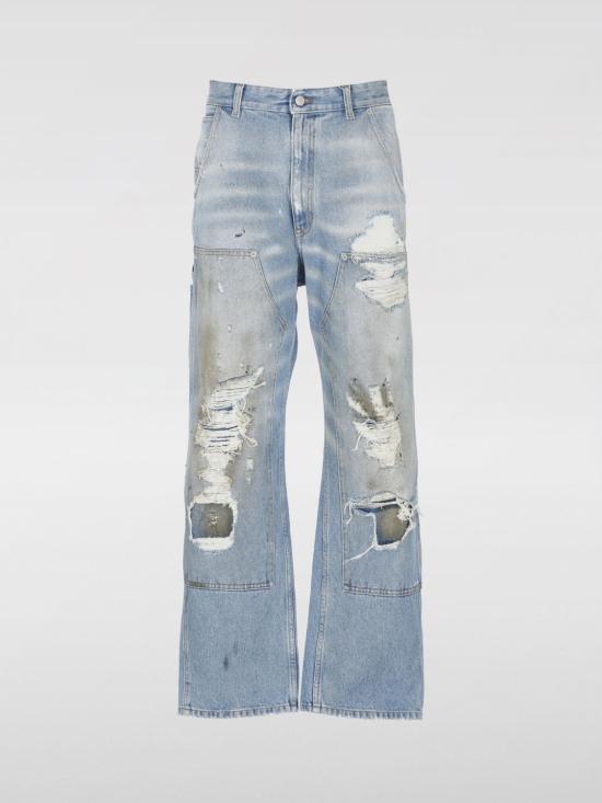 25SS MM6 메종마르지엘라 데님 팬츠 S62LB0183M30018 964 Gnawed Blue - MM6 MAISON MARGIELA