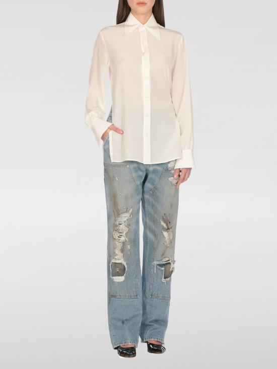 25SS MM6 메종마르지엘라 데님 팬츠 S62LB0183M30018 964 Gnawed Blue - MM6 MAISON MARGIELA