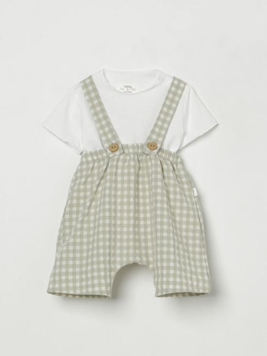 25SS [키즈] 테디 앤 미노우 오버롤 E25CP066C3159 519 Green