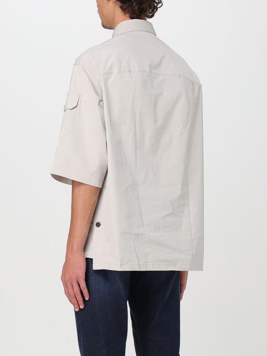 25FW 엠포리오 아르마니 반팔 셔츠 EM001522AF13810 U1098 Silver - EMPORIO ARMANI