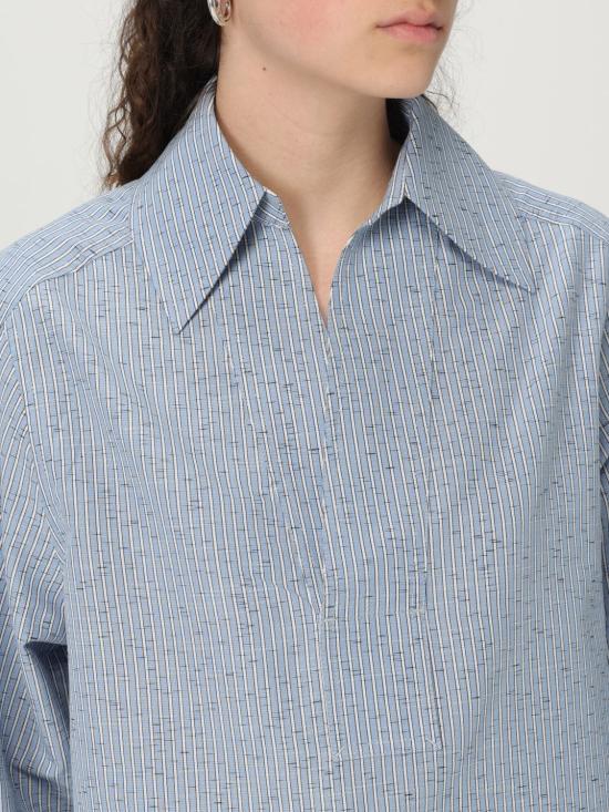 25SS 보테가베네타 블라우스 819968V5CW0 4028 Blue - BOTTEGA VENETA