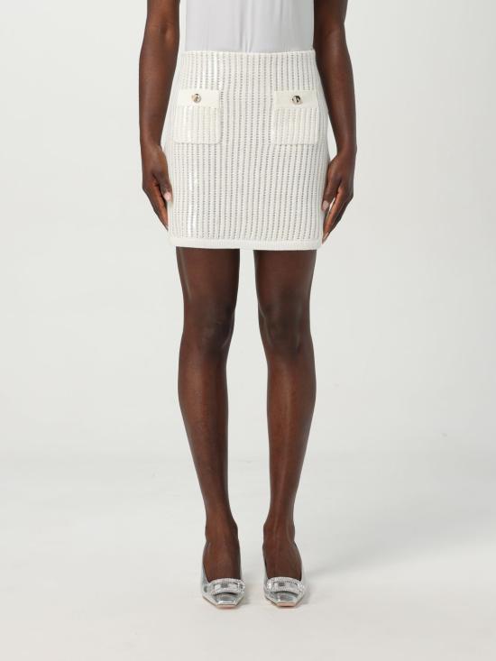 25SS 셀프 포트레이트 스커트 SS25126SKW White