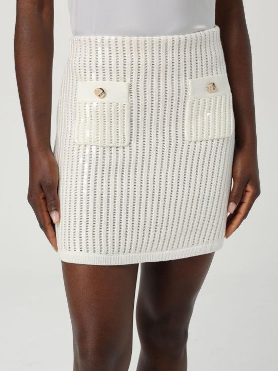25SS 셀프 포트레이트 스커트 SS25126SKW White - SELF PORTRAIT