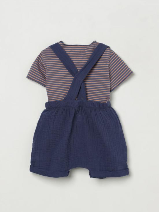 25SS [키즈] 테디 앤 미노우 오버롤 E25CP066C0070 4747 Denim - TEDDY & MINOU