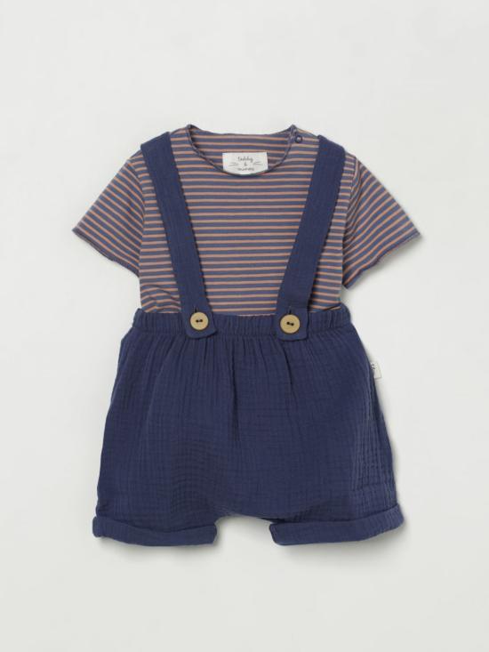 25SS [키즈] 테디 앤 미노우 오버롤 E25CP066C0070 4747 Denim