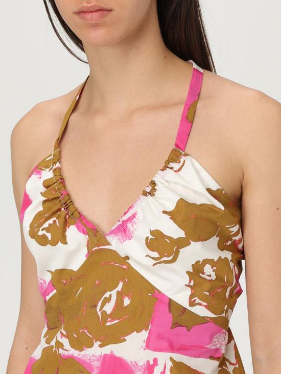 25SS 리우조 민소매 티셔츠 WA5337T0072 Z9808 Pink - LIU JO