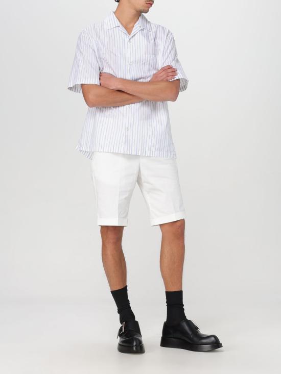 25FW 알렉산더 맥퀸 반팔 셔츠 828641QNAA4 9216 White - ALEXANDER MCQUEEN