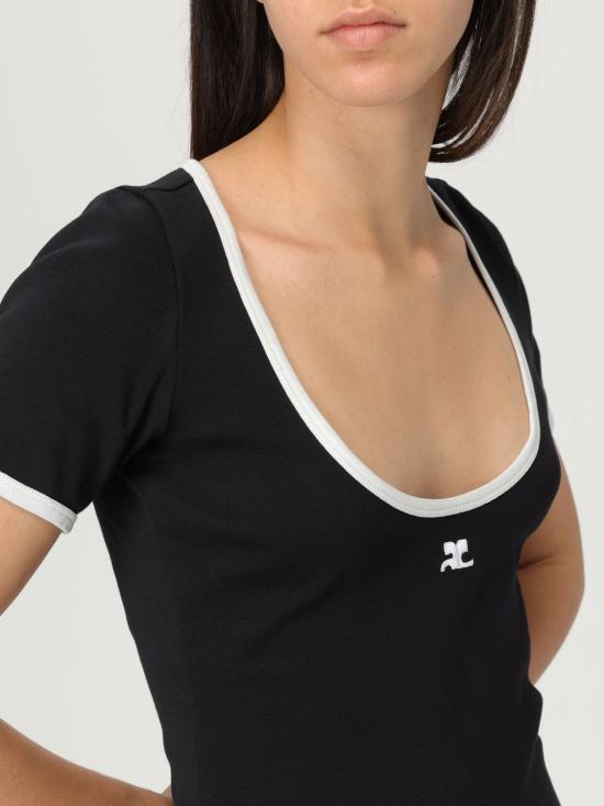 25FW 쿠레쥬 숏 원피스 225JRO600JS0203 9901 Black - COURREGES