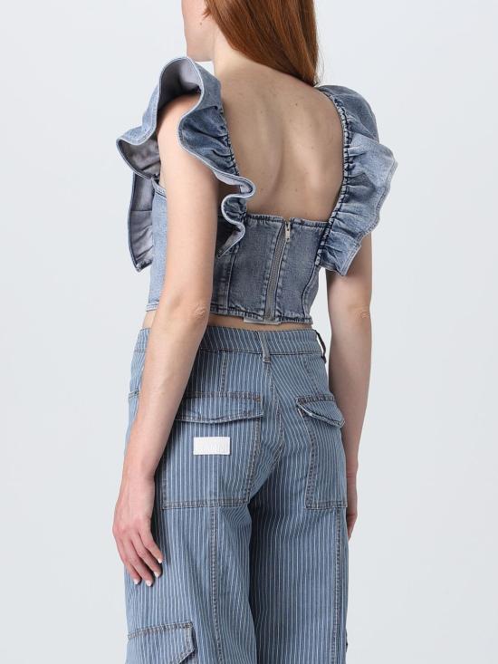  가니 민소매 티셔츠 J1274 565 Stone Washed - GANNI