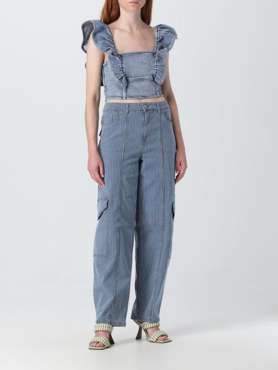  가니 민소매 티셔츠 J1274 565 Stone Washed - GANNI