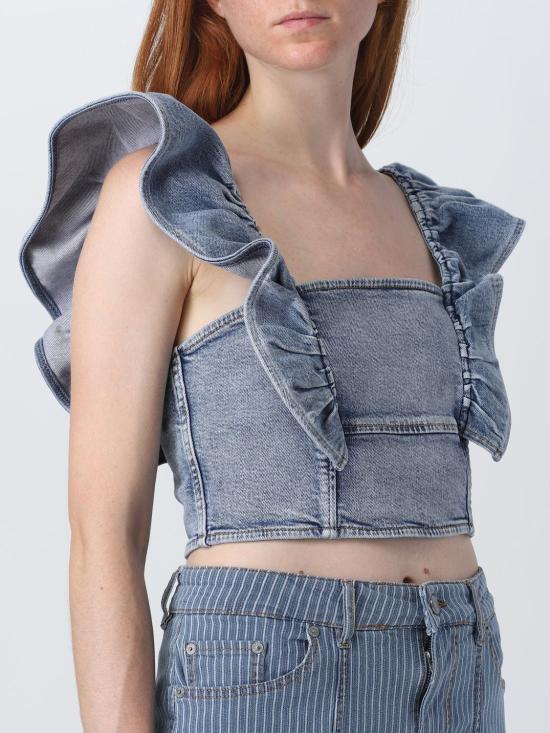  가니 민소매 티셔츠 J1274 565 Stone Washed - GANNI