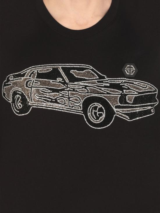 25FW 필립 플레인 반팔 티셔츠 SAECMTK8105PJY002N 02 Black - PHILIPP PLEIN